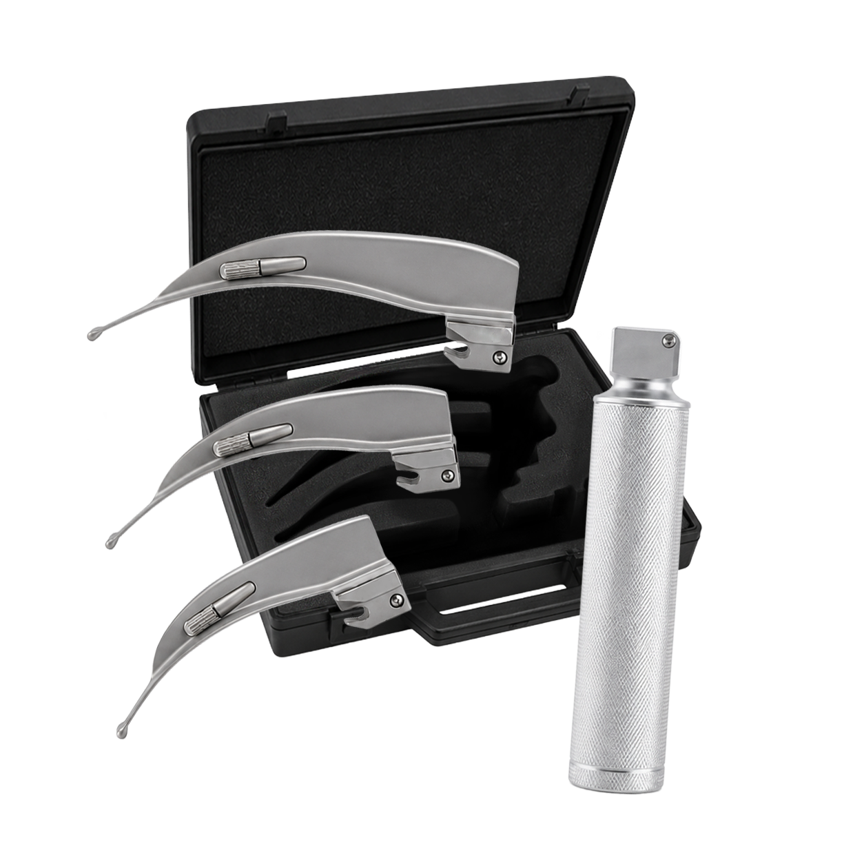 Zestaw laryngoskopowy AUG® Warmlite Macintosh z 3 łyżkami 2–4