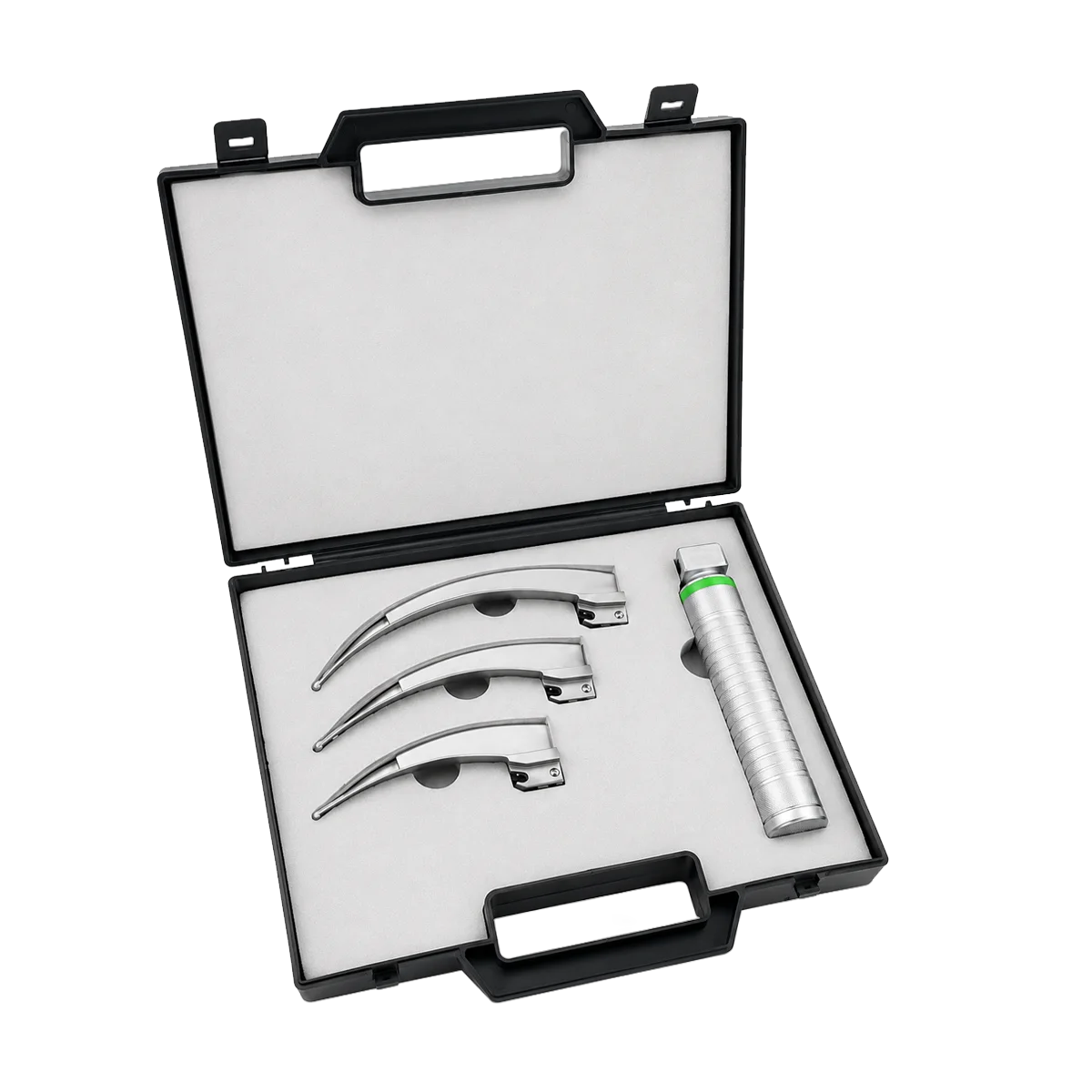Laryngoskop światłowodowy Macintosh High Power z 3 łyżkami 2–4