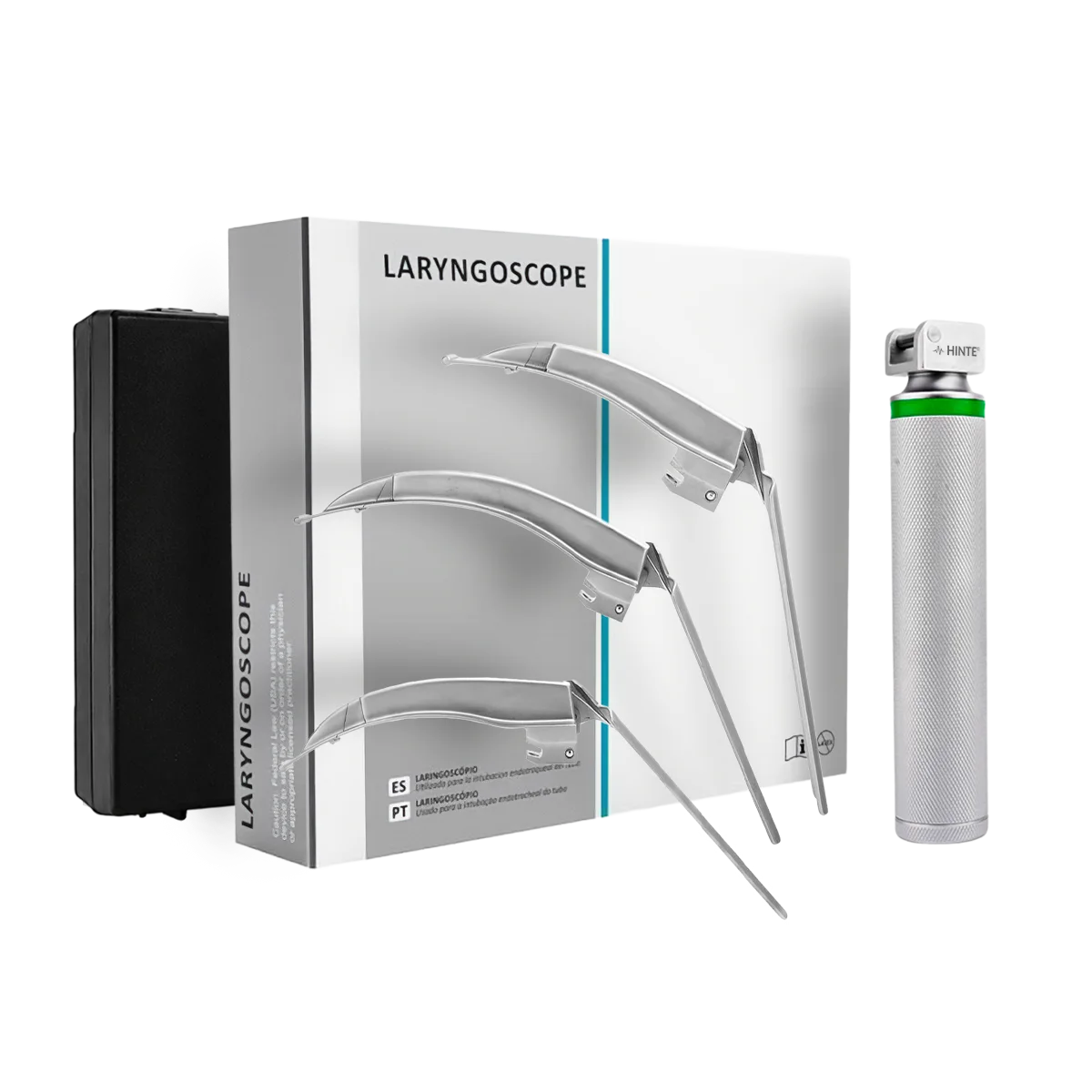 Laryngoskop światłowodowy HINTE McCoy Mega Blade do trudnej intubacji 2–4