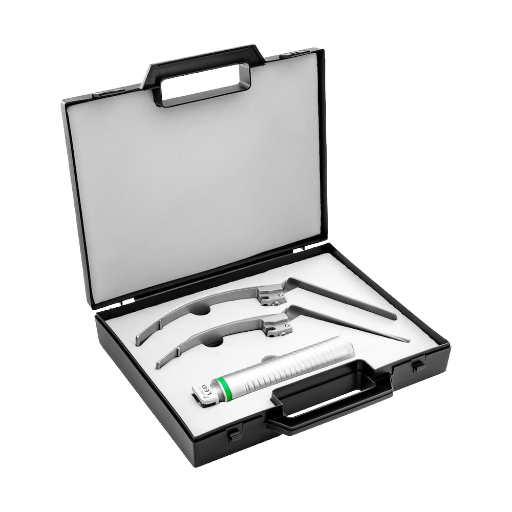 Zestaw laryngoskopowy AUG® McCoy LED do trudnej intubacji z łyżkami 3–4
