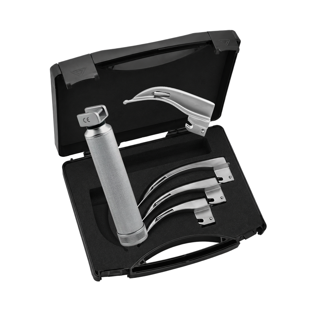 Zestaw laryngoskopowy światłowodowy AUG® Macintosh 1–4 z rękojeścią LED
