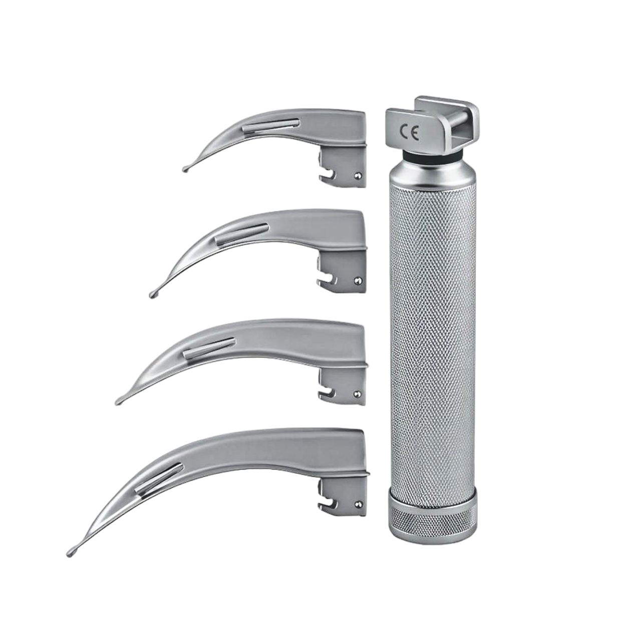 Zestaw laryngoskopowy światłowodowy AUG® Macintosh 1–4 z rękojeścią LED - obrazek 3